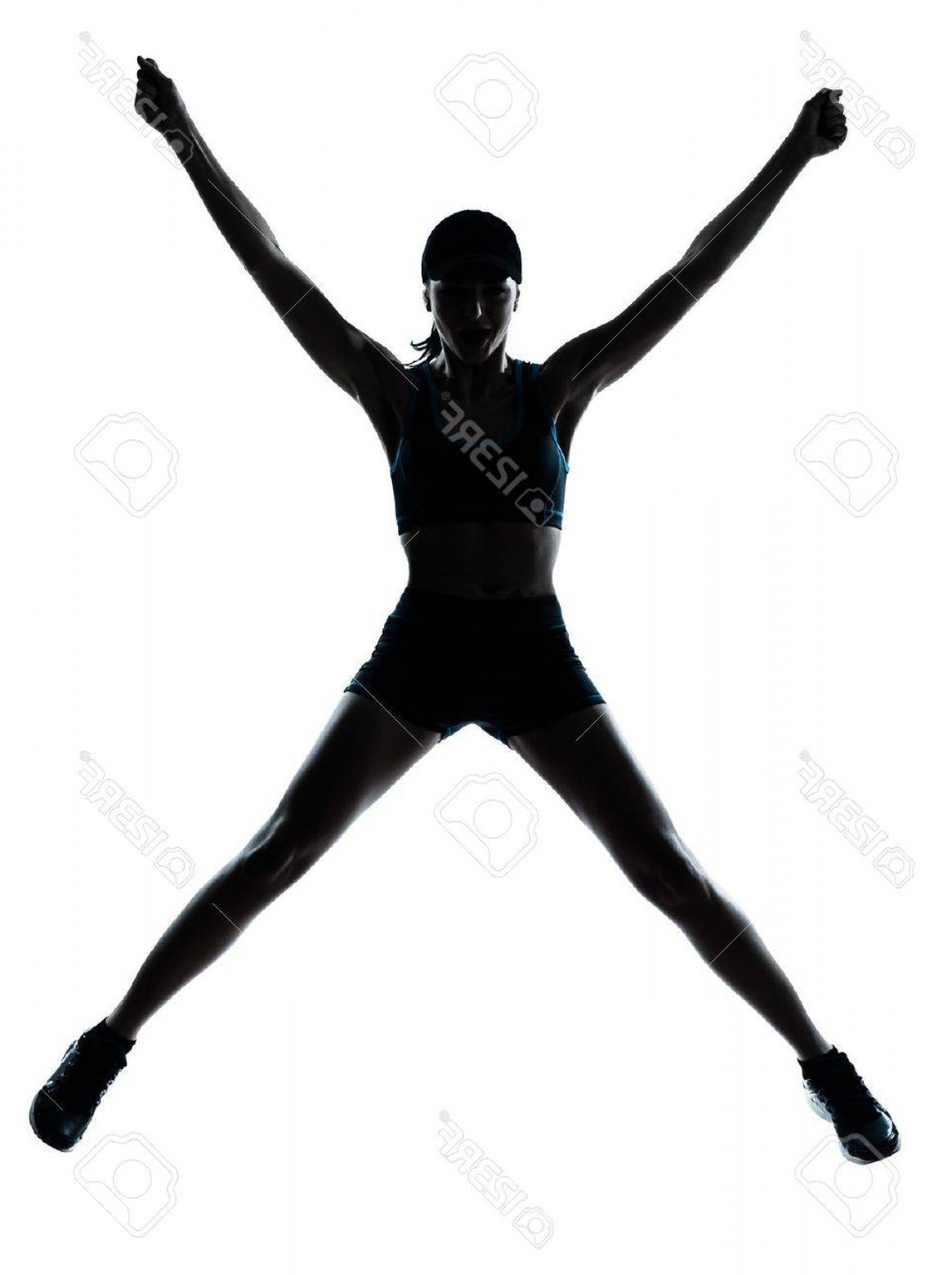 1165x1560 Photoone Caucasian Woman Runner Jogger Jumping Happy Jumping