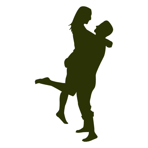 512x512 Man Picking Woman Silhouette