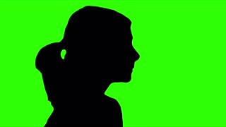 320x180 Praying Hands Silhouette Isolated Green Screen Stock Video Footage