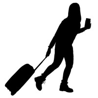 200x200 Silhouette Silhouettes Woman Women Lady Ladies Human People Person