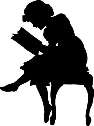 Woman Reading Silhouette at GetDrawings | Free download