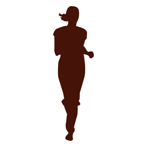 512x512 Woman Jogging Running Silhouette