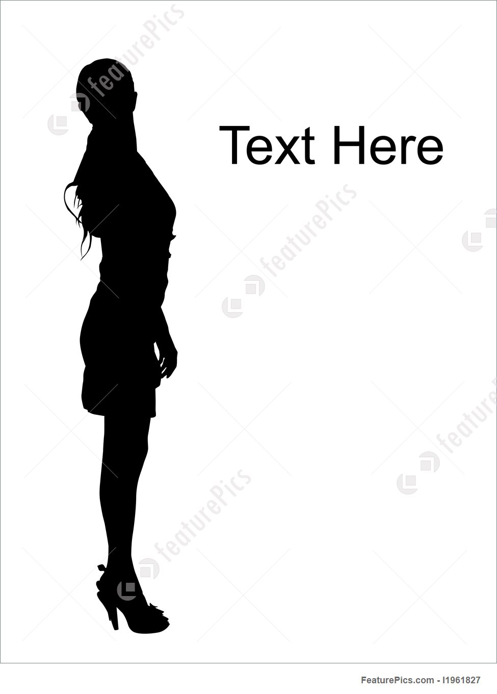 975x1360 Illustration Of Side View Of Standing Woman