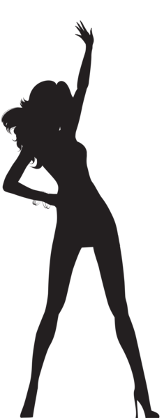 235x600 Dancing Woman Silhouette Png Transparent Clip Art Image Various