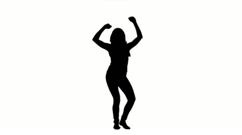 480x268 Silhouette Of A Dancing Woman ~ Video Clip
