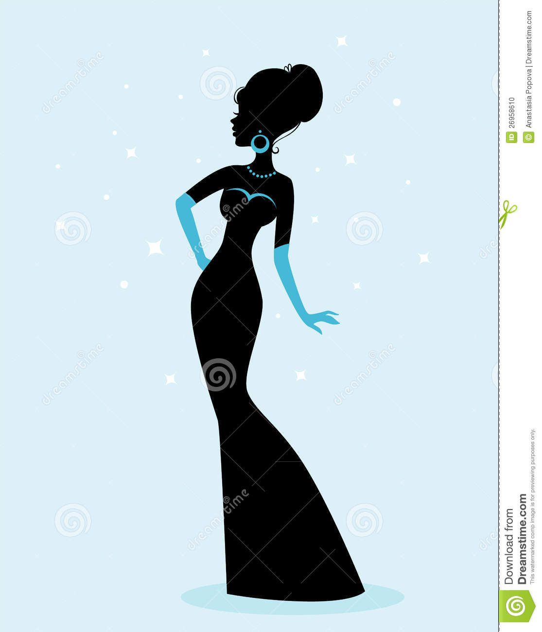 1115x1300 Dress Silhouettes Vector Illustration Of Woman Silhouette