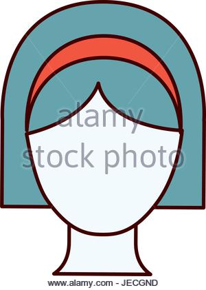 300x421 Silhouette Color Sections Of Woman With Short Hair And Sitting