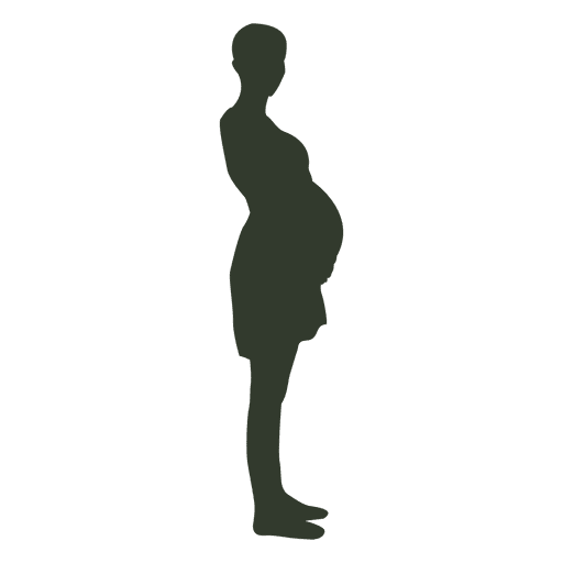 512x512 Pregnant Woman Silhouette