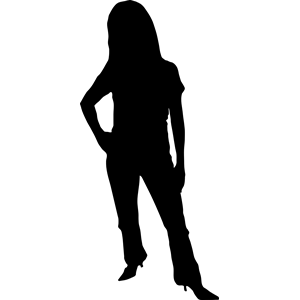 300x300 Woman Silhouette Clipart, Cliparts Of Woman Silhouette Free