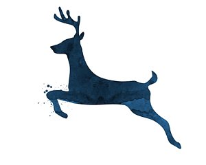 300x240 Deer Woman Paintings