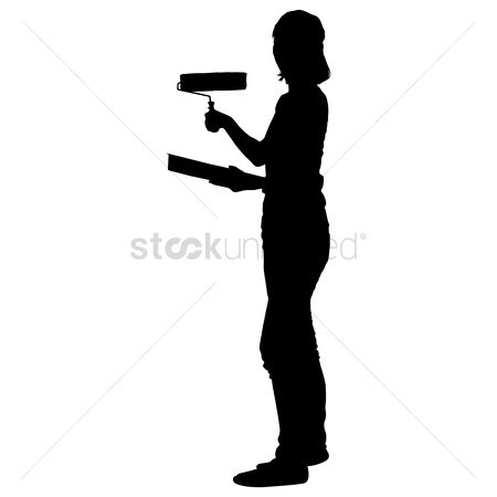 450x450 Free Painting Roller Stock Vectors Stockunlimited