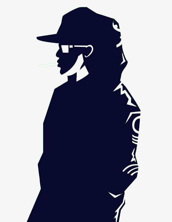 599x773 Silhouette Woman, Hand Painted, Woman, Cartoon Png Image