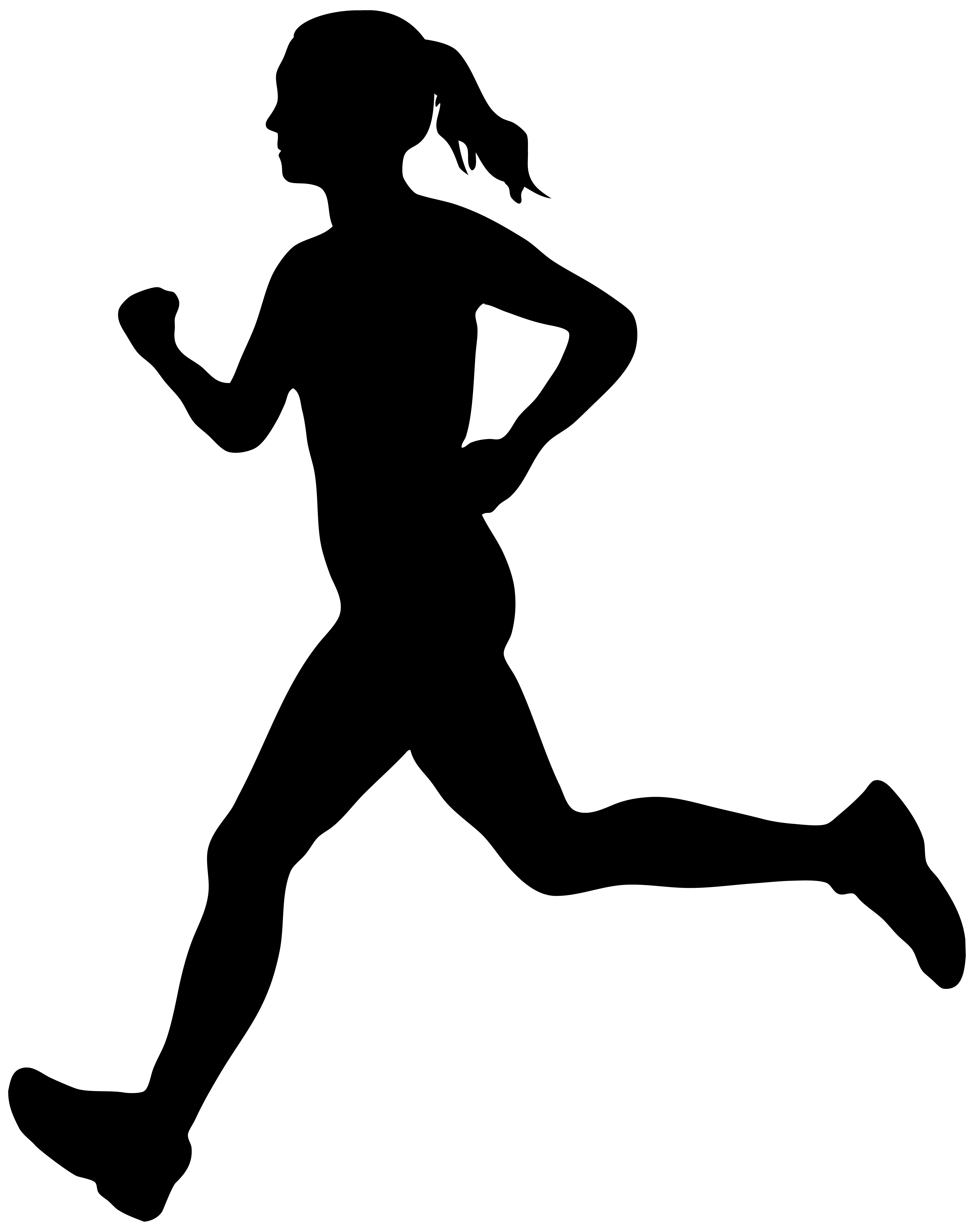 6327x8000 Woman Running Clipart