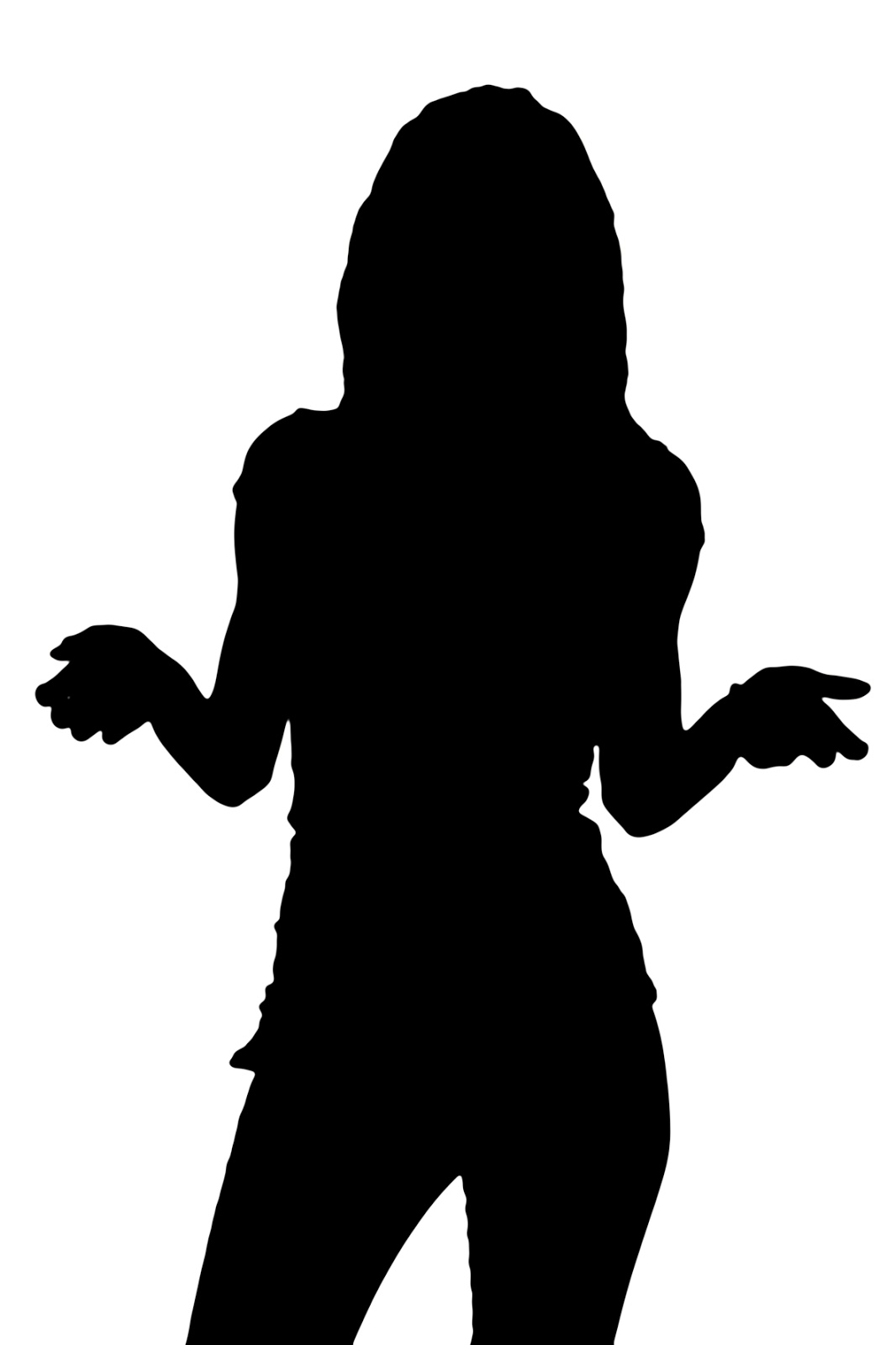 1066x1600 Female Silhouette Vector