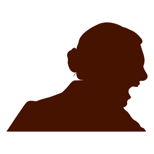 512x512 Woman Profile Silhouette Shouting