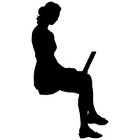 200x200 Shape Shapes Silhouette Silhouettes Female Females Woman Women