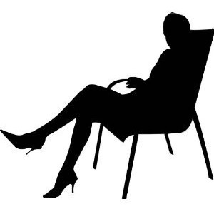 300x300 Clipart Girl Sitting Silhouette Collection