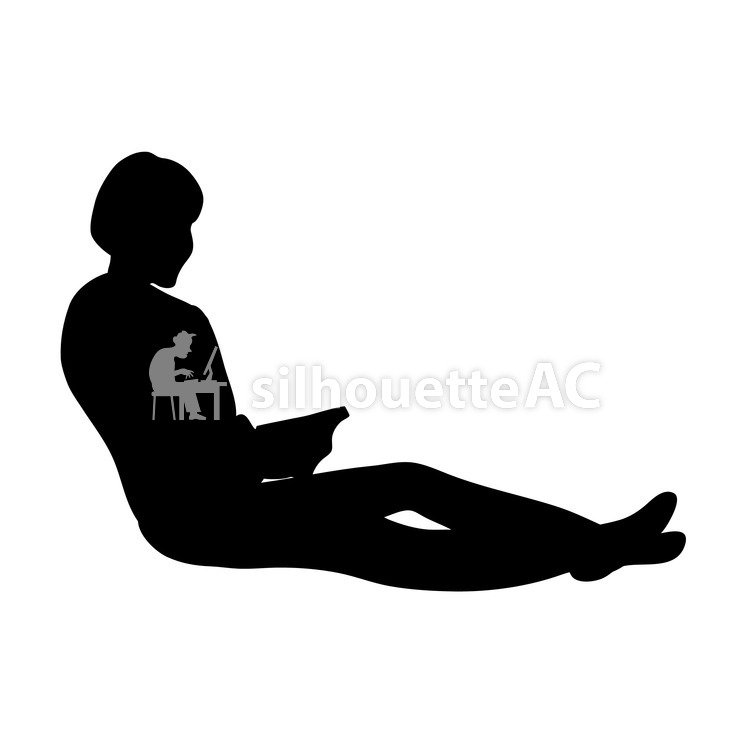 750x750 Free Silhouette Vector To Relax, A Break, Icon