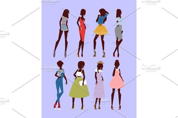 580x386 Fashion Models Woman Silhouette Sketch Attractive Lady Elegant