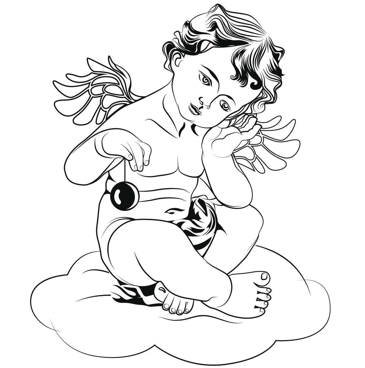 1200x1210 Angel Tattoos For Women