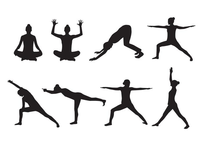 700x490 Woman Yoga Silhouette Vector