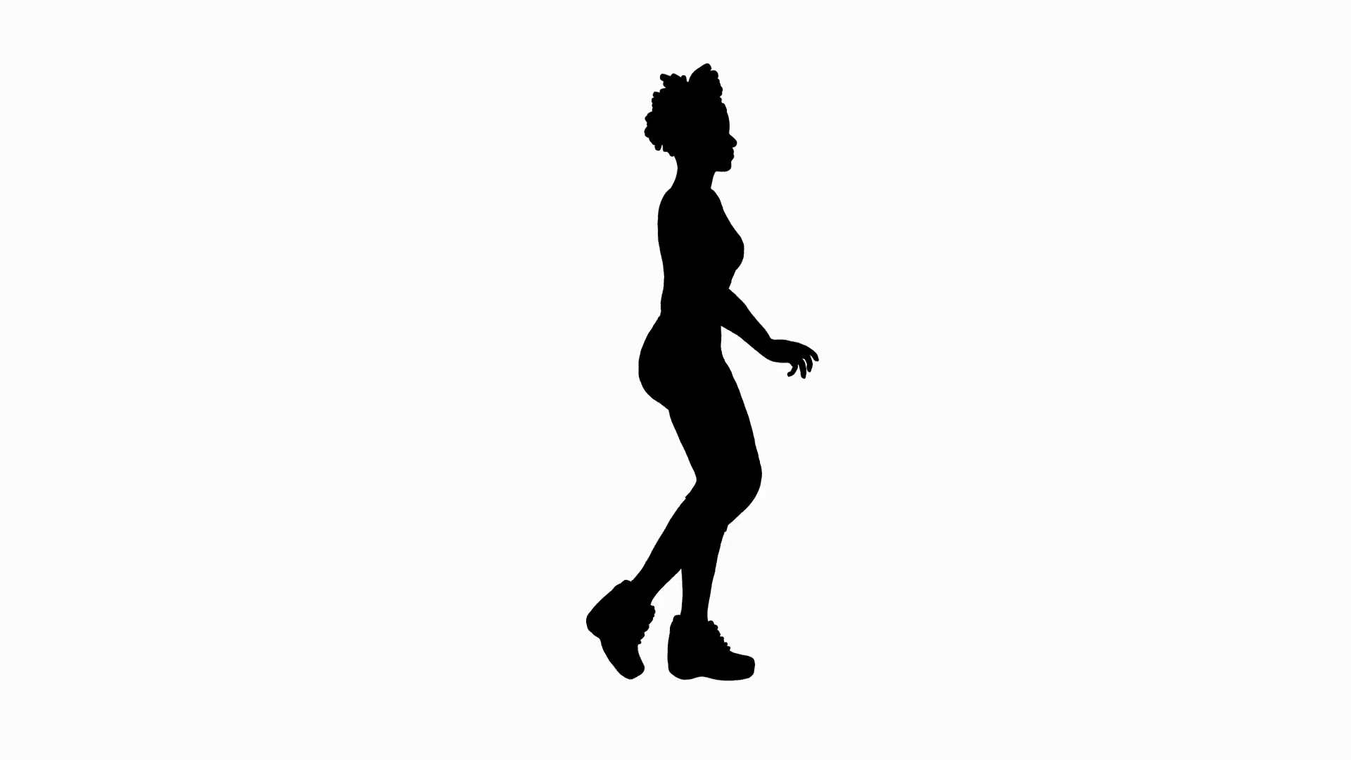 Woman Silhouette Walking
