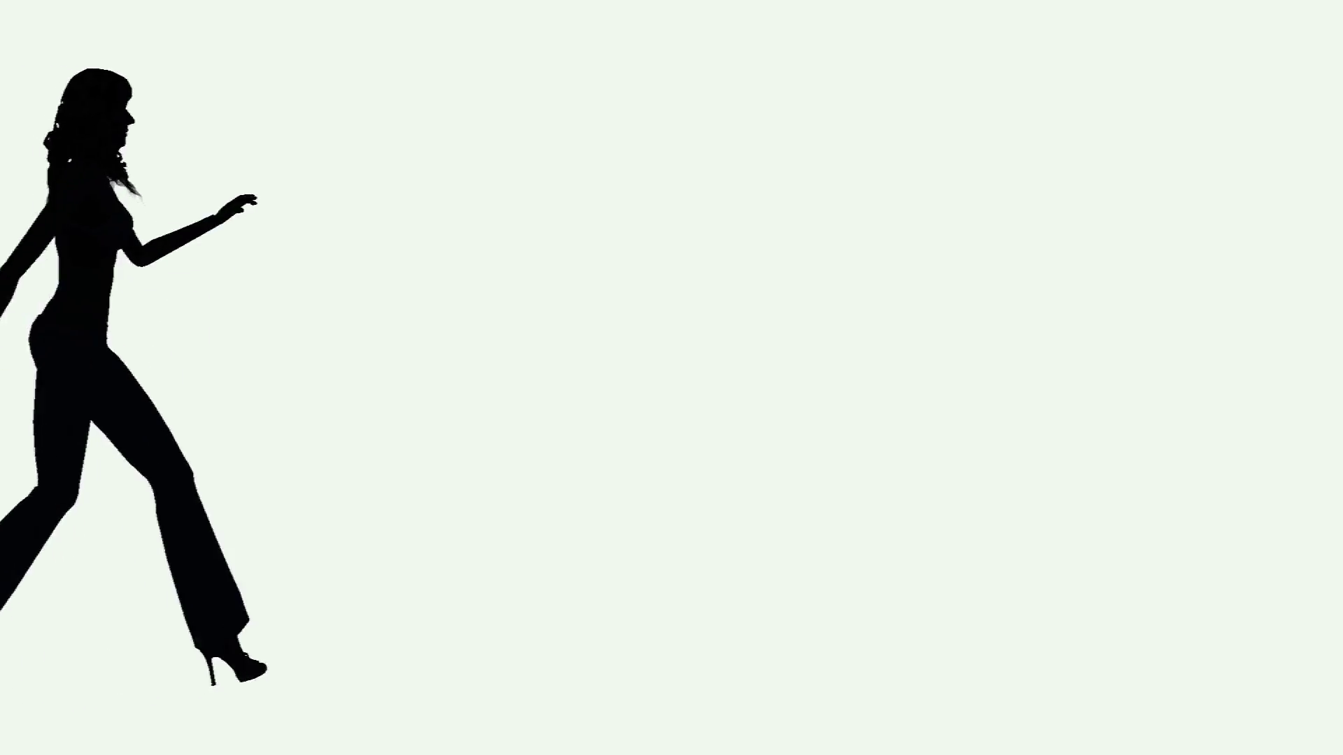 1920x1080 Tall Woman Silhouette Walking Across The Screen Motion Background