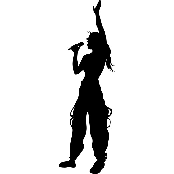 660x660 Girl Singing Vector Graphics
