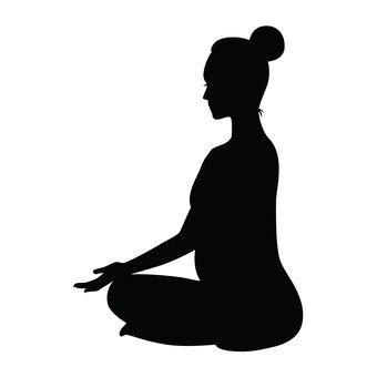 340x340 Free Silhouette Vector Mom, Icon, Chair