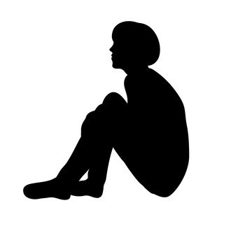 340x340 Free Silhouettes Silhouette, Monochrome