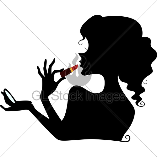 500x500 Illustration Featuring The Silhouette Of A Woma Silhouettes