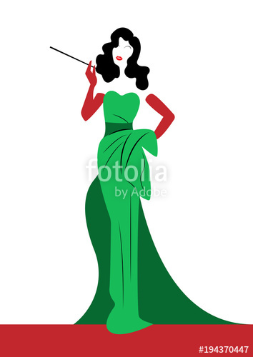 354x500 Shop Logo Fashion Woman, Beautiful Brunette Silhouette Diva