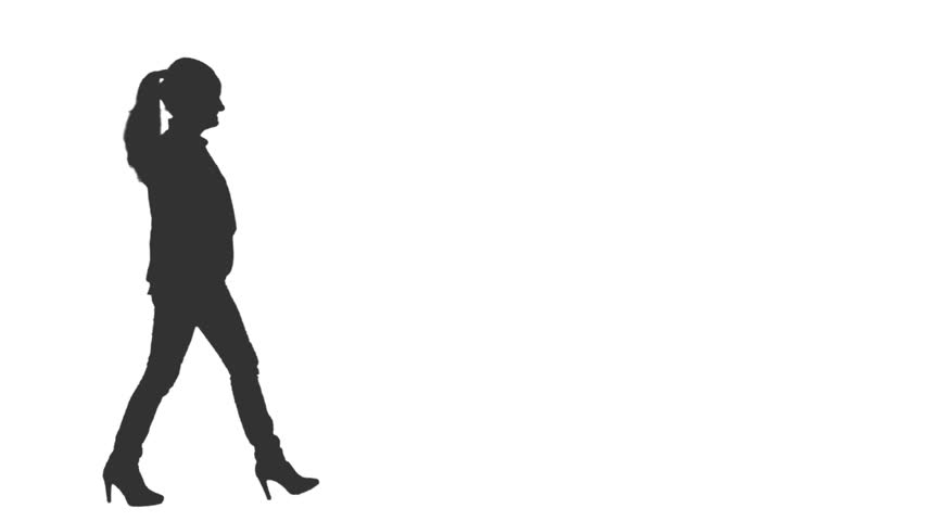 852x480 Silhouette Of A Woman Walking Mydrlynx