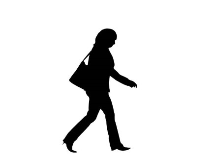 Woman Walking Silhouette at GetDrawings | Free download