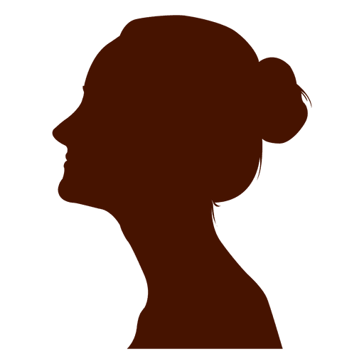 512x512 Woman Profile Silhouette