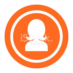 300x300 Woman's Head Silhouette Premium Clipart