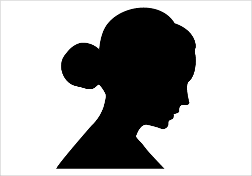 501x351 Woman Face Clipart Silhouette