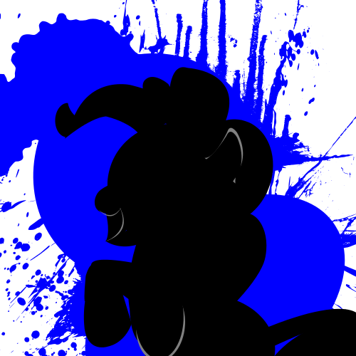 500x500 Pinkie Pie Silhouette Black Ops 2 Emblem By Itzcombatwombat