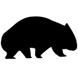 160x160 Wombat Silhouette Vector Graphics Stock Image And Royalty Free
