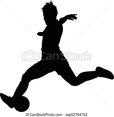 450x464 Soccer Women Silhouette. Girl Play Soccer Vector Clipart Vector