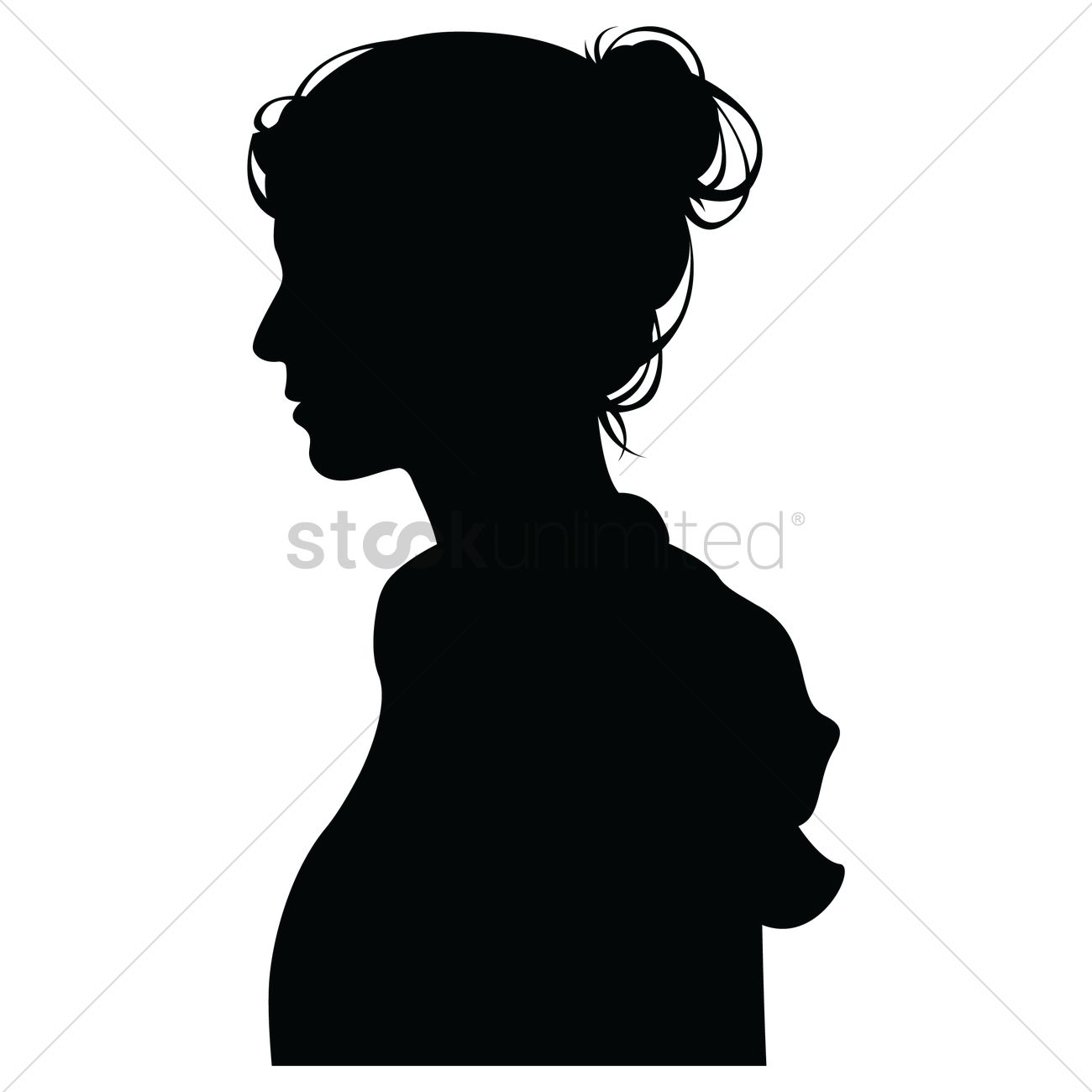 1300x1300 Woman Head Silhouette Clipart Collection