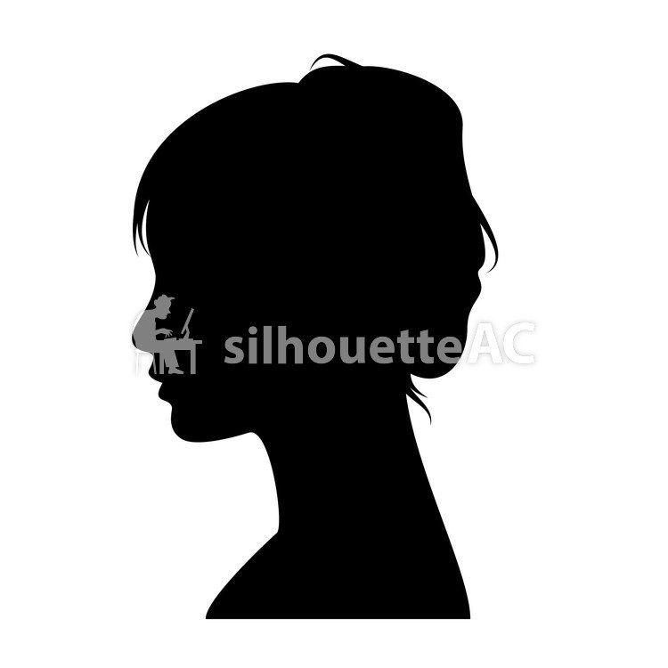 750x750 Free Silhouette Vector Face, Pictogram, Face