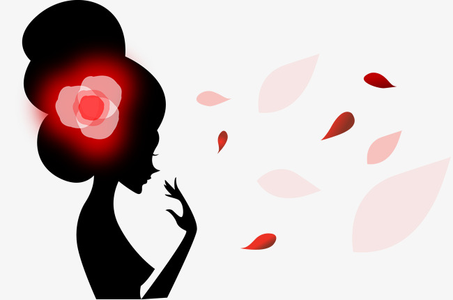 650x430 Women's Day Beauty Vector Silhouettes, Vector Silhouettes, Beauty