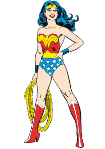 218x308 Stickers Wonder Woman Silhouette