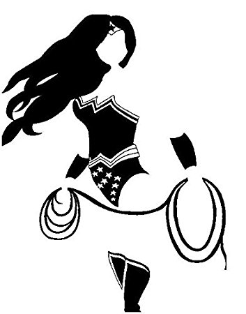 353x450 Wonder Woman Clipart Silhouette
