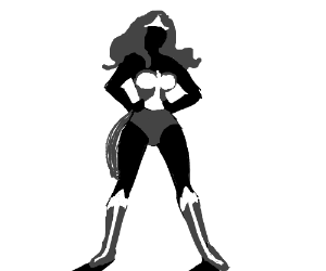 300x250 Wonder Woman Power Stance