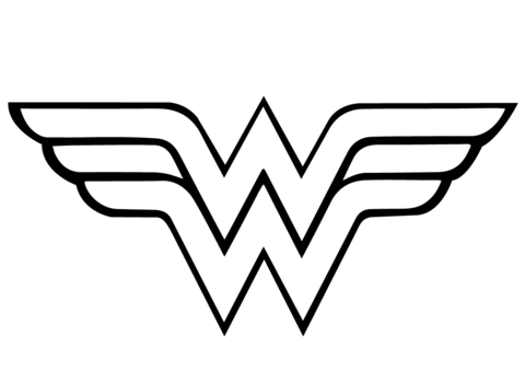 480x339 Wonder Woman Logo Coloring Page Free Printable Coloring Pages