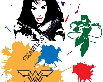 340x270 Wonder Woman Vector Etsy