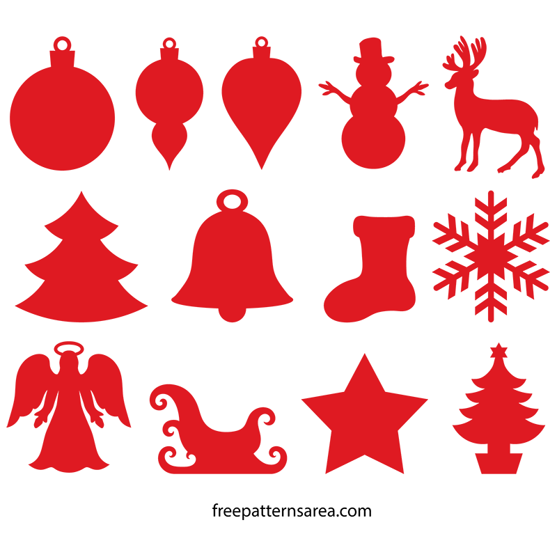 800x800 Winter And Christmas Ornament Cutouts Wood Templates
