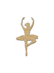 180x240 Ballerina Silhouette Shape Unfinished Wood Cutout Variety Of Sizes